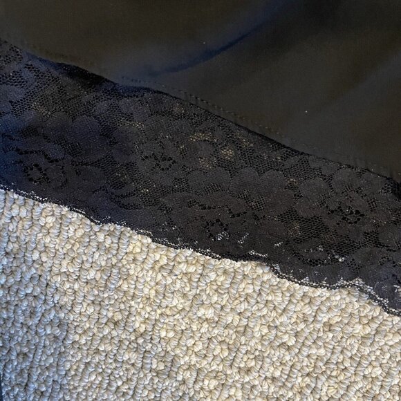 Zara Basic Sleeveless Blouse Womens Small  Black Lace Witchy Whimsigoth S Layer - Picture 4 of 7